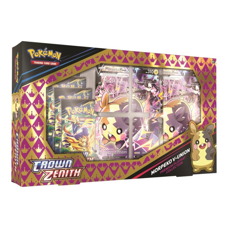 Pokemon Trading Card Game: Crown Zenith Morpeko V-Union Premium Playmat Collection