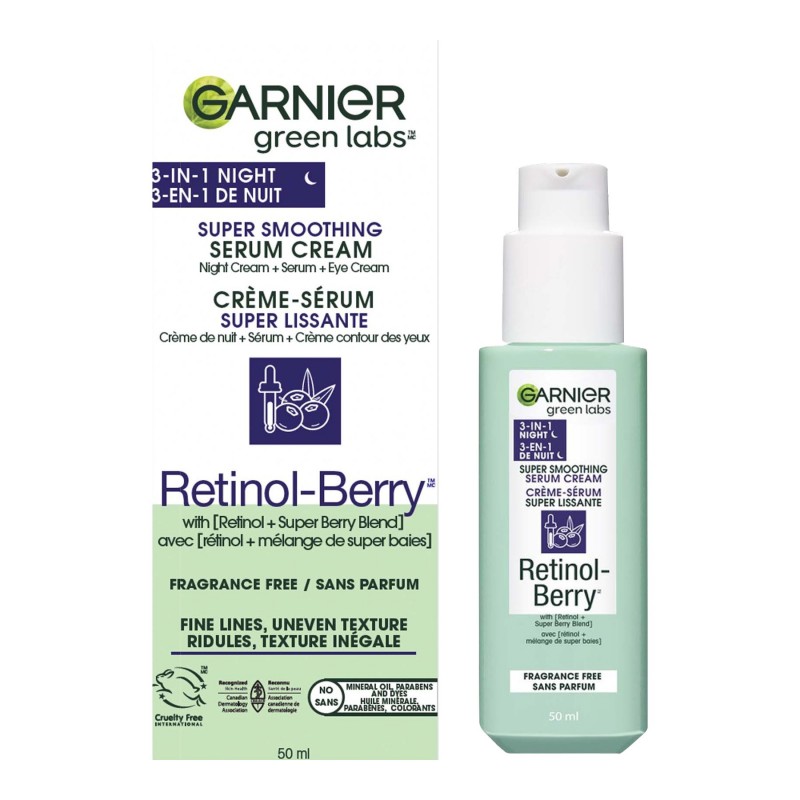 Garnier Green Labs Retinol-Berry Super-Smoothing Serum Cream - 50ml