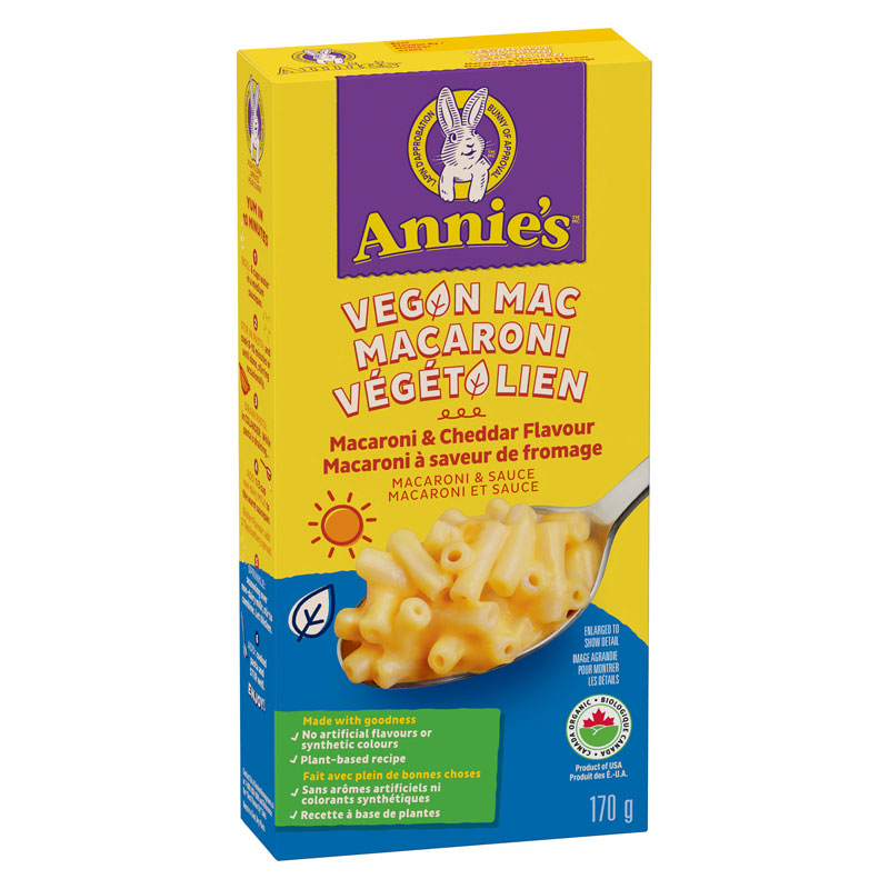 Annie's Vegan Mac Shells - Macaroni and Cheddar Flavour - 170