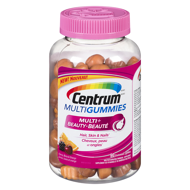 Centrum MultiGummies Multi + Beauty Multivitamin/Mineral Supplement - 90's