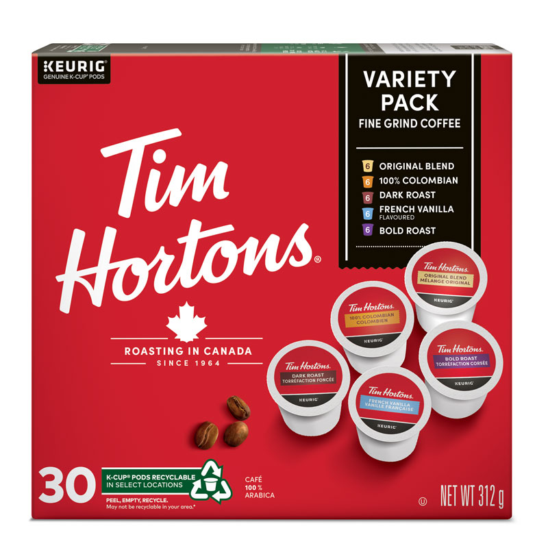 Tim Hortons Coffee Pods - Variety Pack - 30s