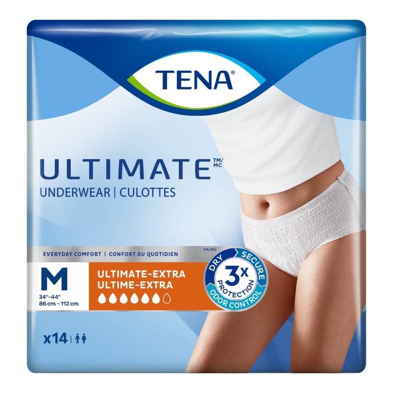 TENA Ultimate Incontinence Underwear - Medium - 14s