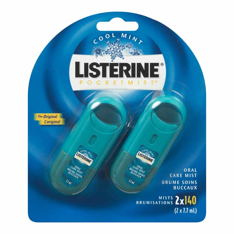 Listerine PocketMist Oral Care - Cool Mint - 2 pack
