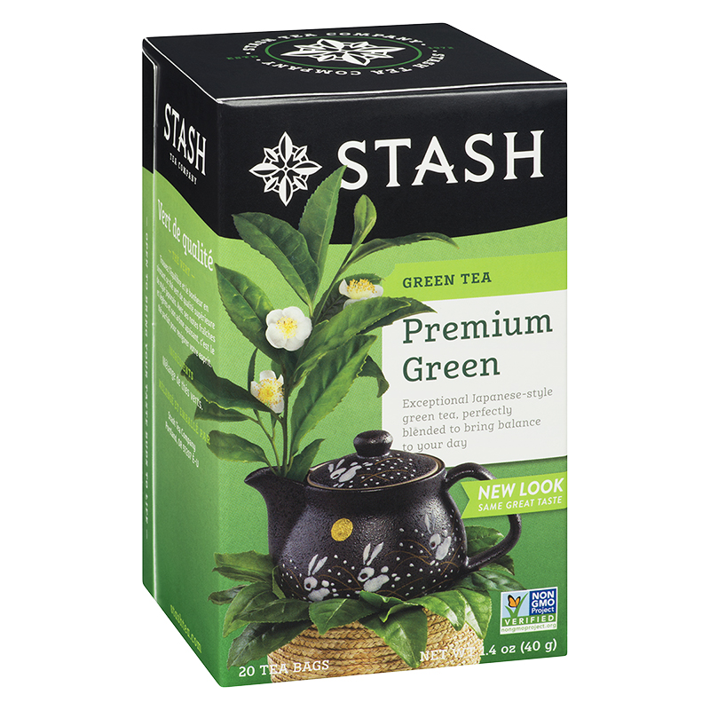STASH TEA PREMIUM GREEN 20'S