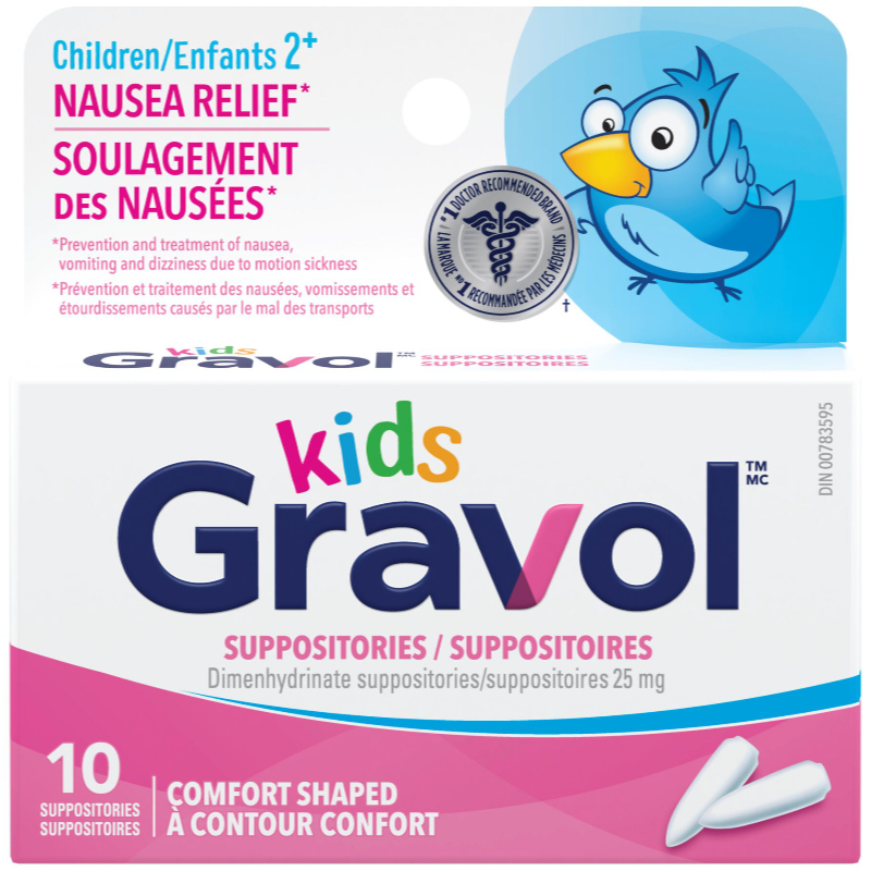 Gravol Child's Rectal Suppository 25mg - 10s