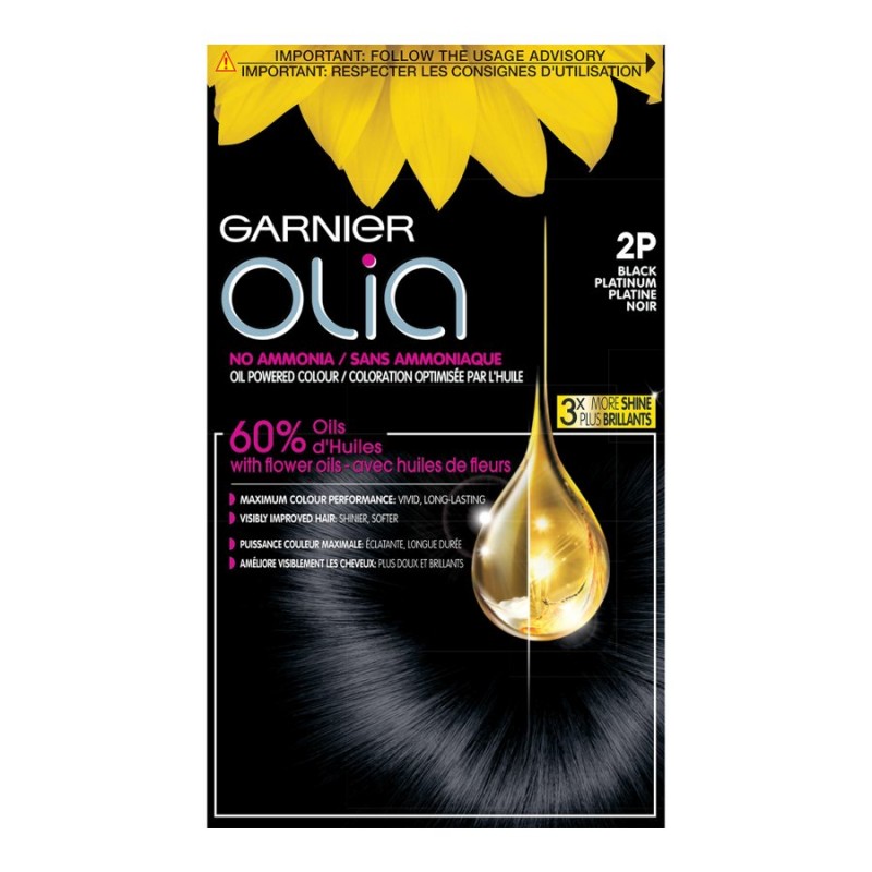 Garnier Olia Permanent Hair Color - Black Platinum (2P)