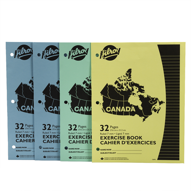 Hilroy Canada Exercise Books - Ruled - 32 pages - 4 pack