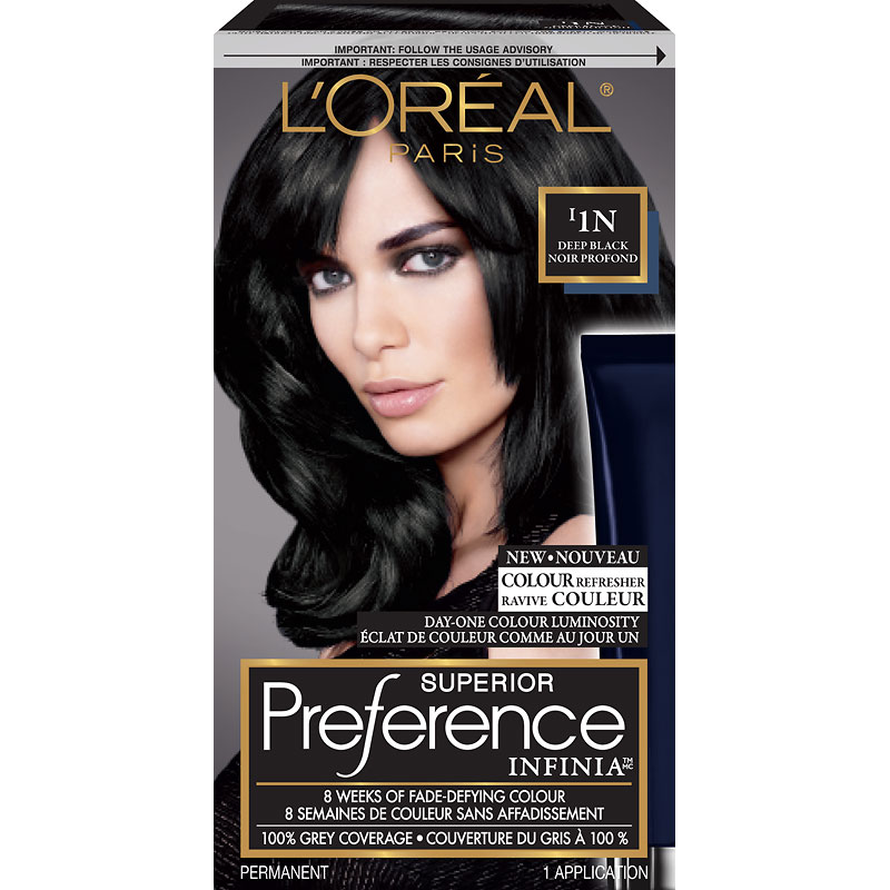 L'Oreal Superior Preference Infinia Fade-Defying Hair Colour - I1N Deep  Black