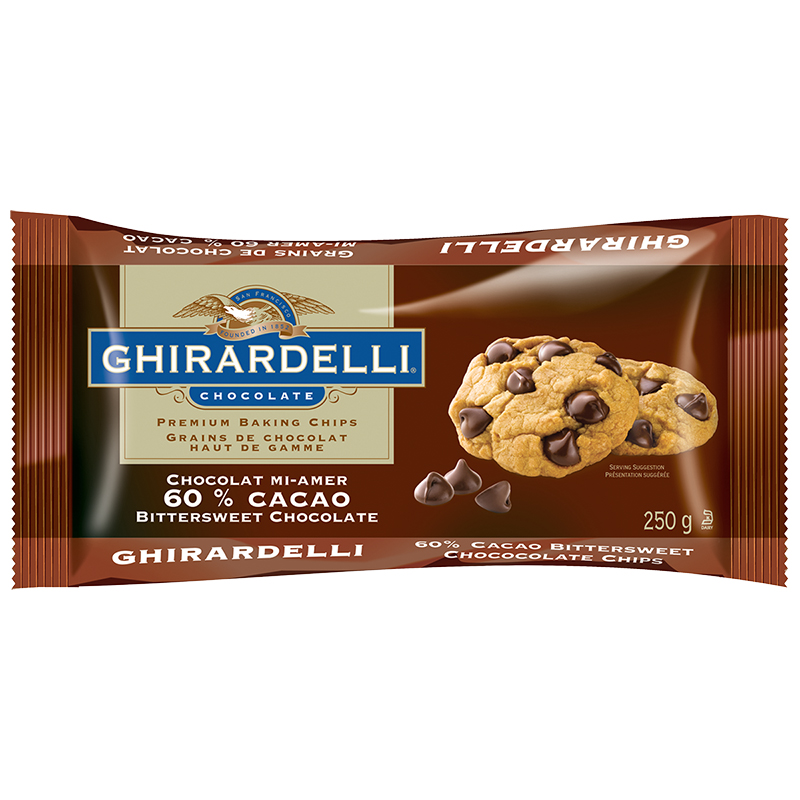 Ghirardelli Chocolate Chips - 60% Cacao Bittersweet - 250g