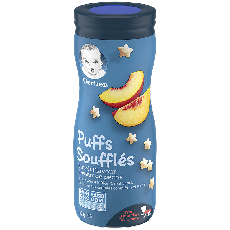 Gerber Toddler Snacks Puffs - Peach - 42g