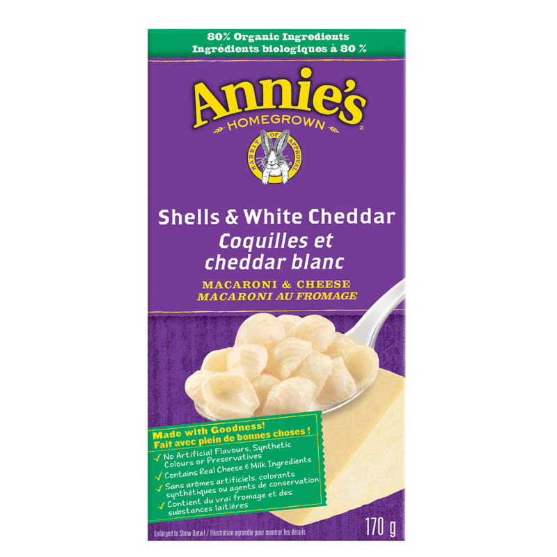 Annie's Shells & White Cheddar - 170g