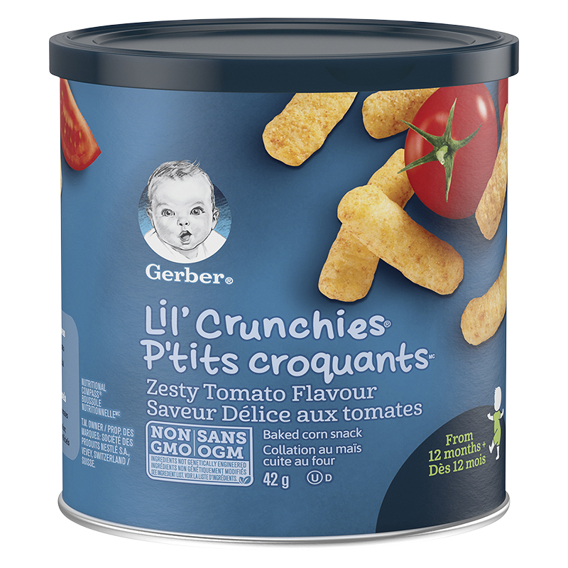 Gerber Graduates for Toddlers Lil' Crunchies - Zesty Tomato - 42g