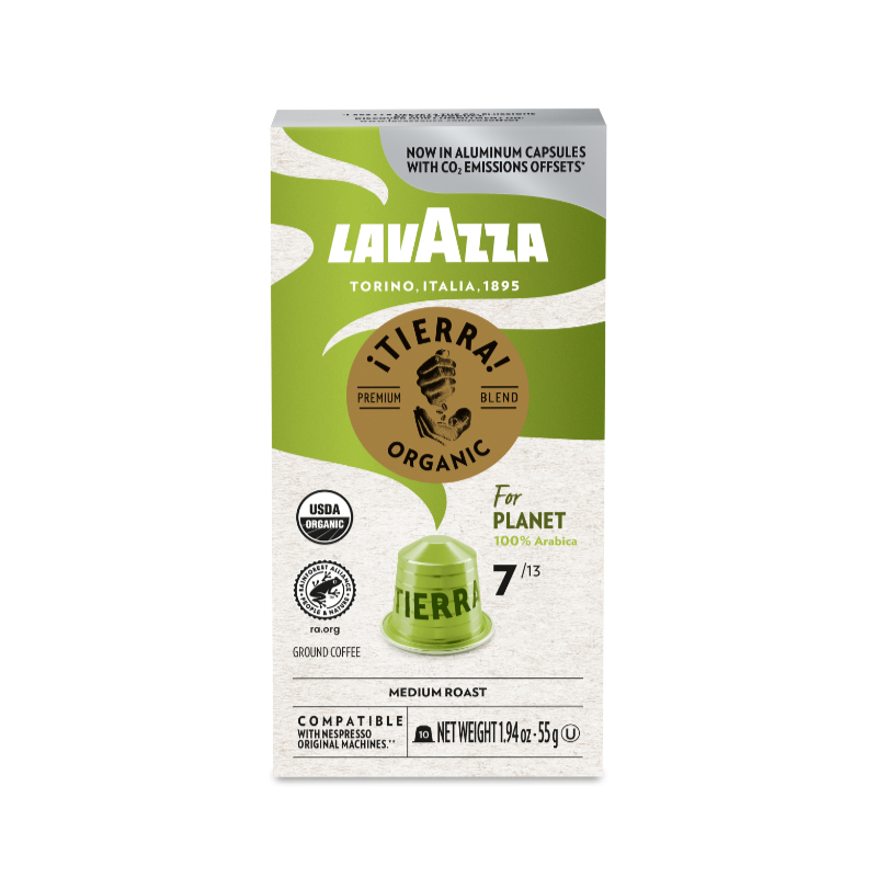 Lavazza Planet Organic Ground Coffee - Medium Roast - 10s