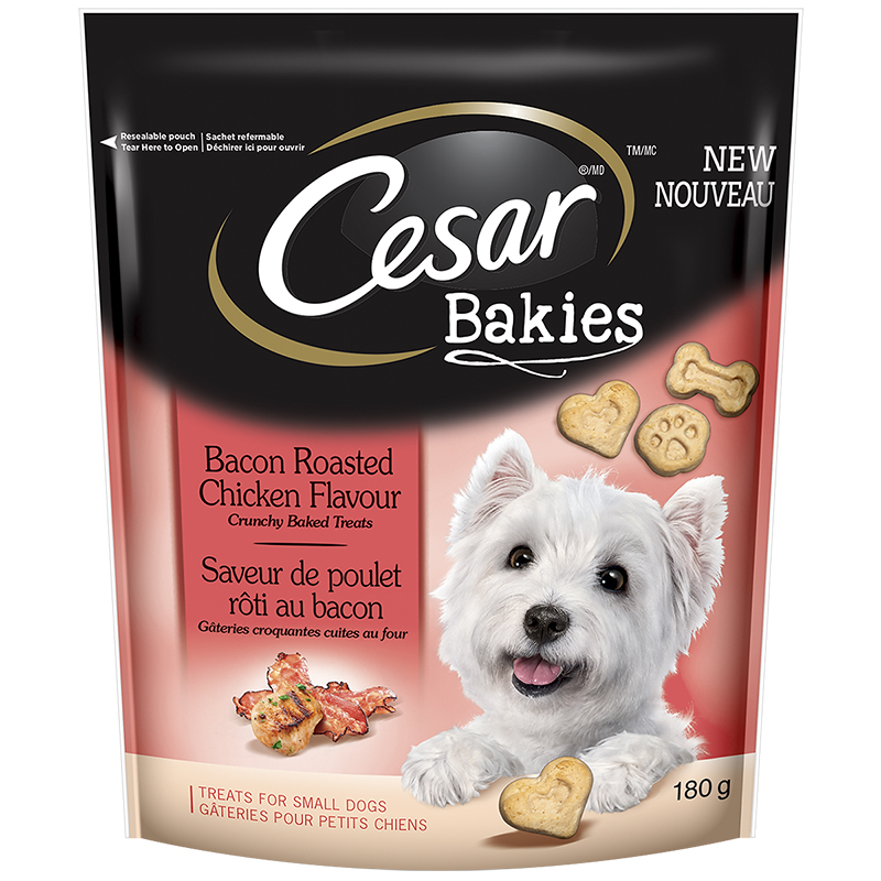 Cesar Bakies Dog Treats - Bacon Roasted Chicken - 180g