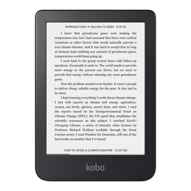 Kobo Clara 2E eBook Reader - 6 Inch - N506-KU-OB-K-EP