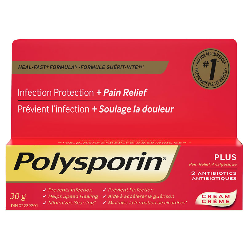 Polysporin Plus Pain Relief Cream - 30g