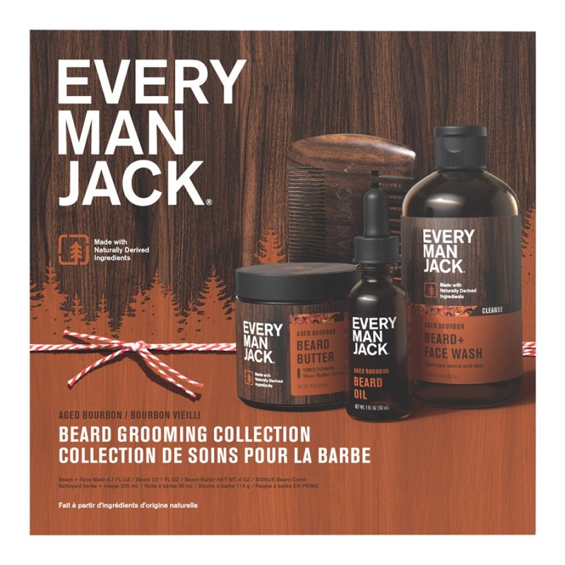 Every Man Jack Beard Grooming Collection - Aged Bourbon