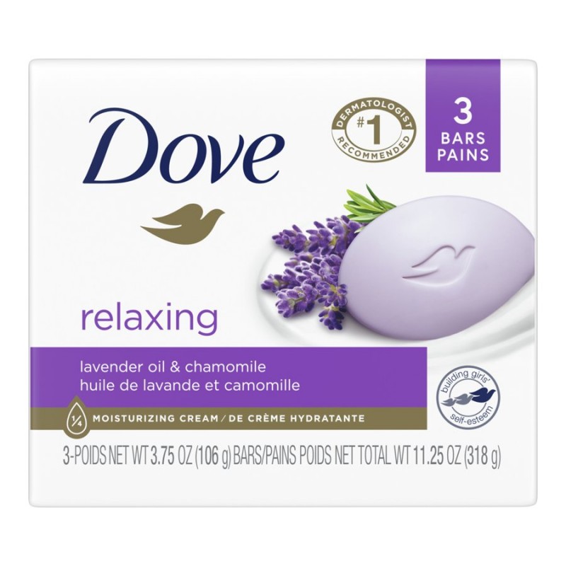 Dove Relaxing Lavender Beauty Bar - 3 x 106g