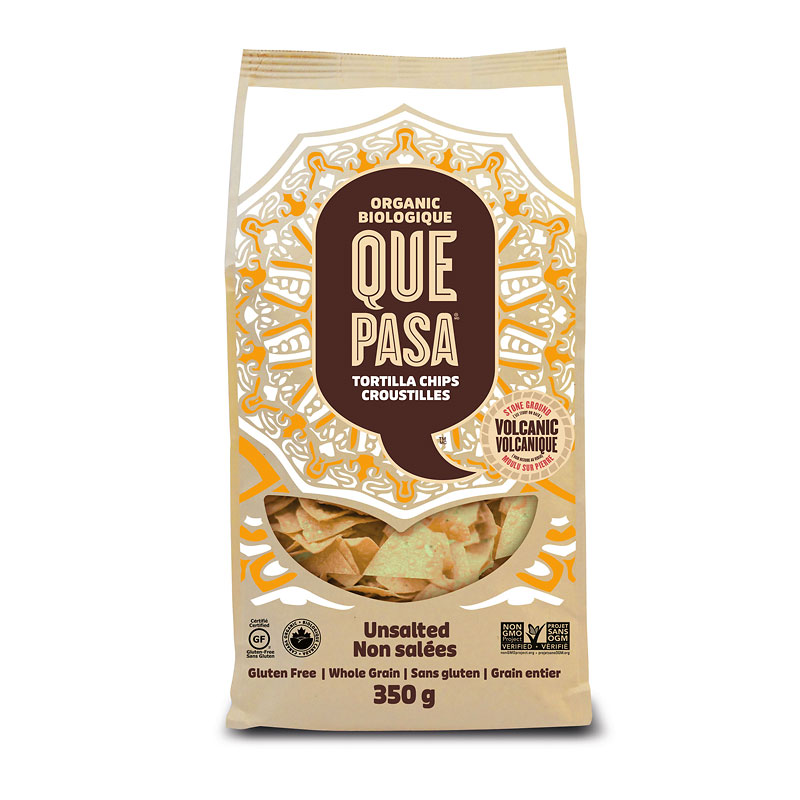 Que Pasa Organic Tortilla Chips - Unsalted - 350g