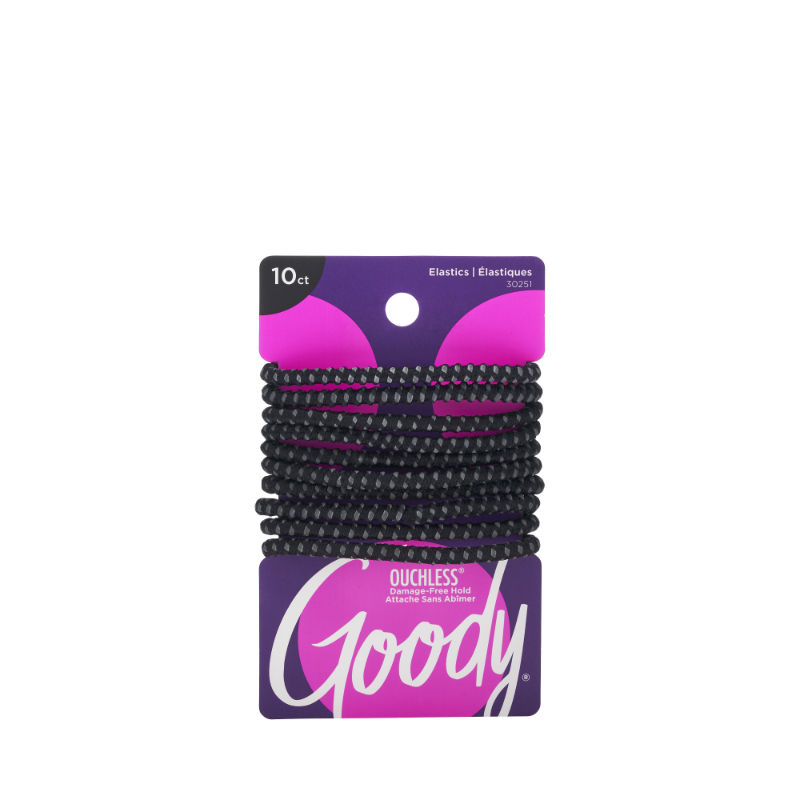 Goody SlideProof Thick Elastics - 4mm - 10 pack 