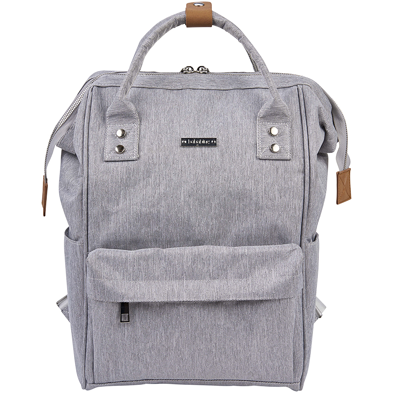 BabaBing Erin Backpack Diaper Bag Set - Grey Marl