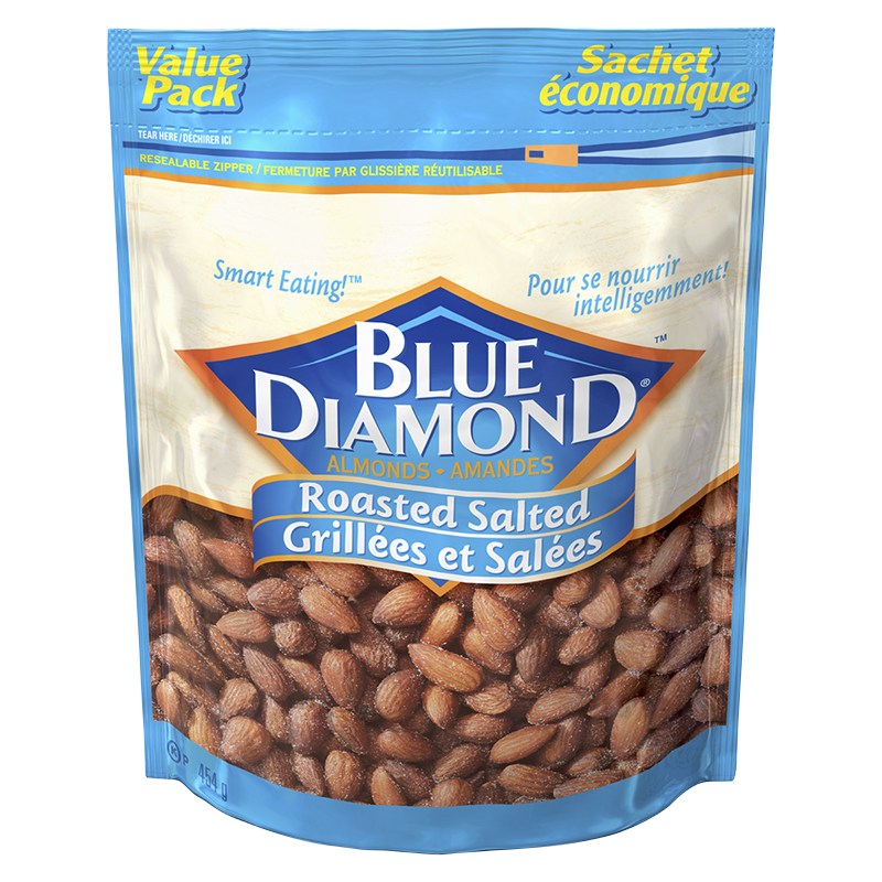 BLUE ROASTED ALMONDS 454G