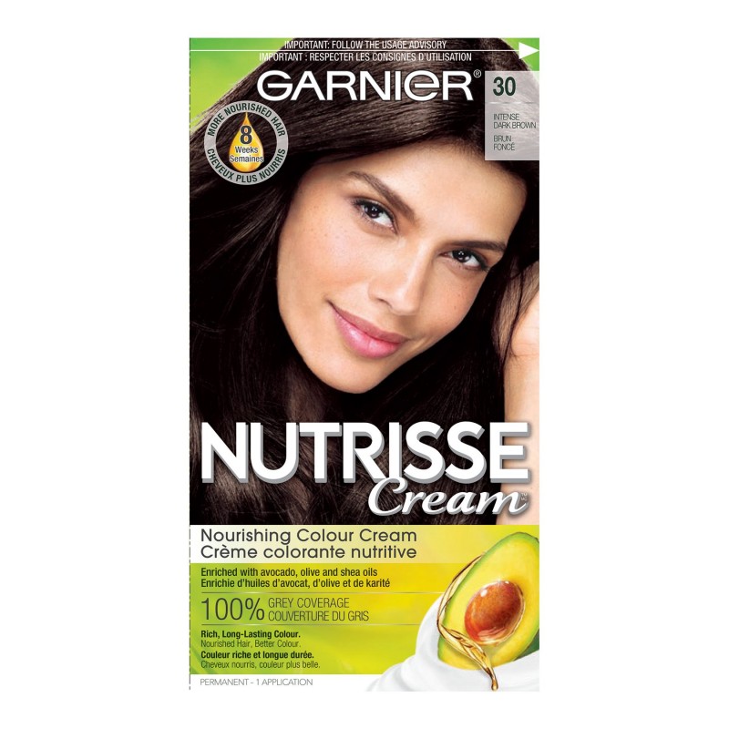 Garnier Nutrisse Cream Permanent Hair Colour 30 Intense Dark Brown