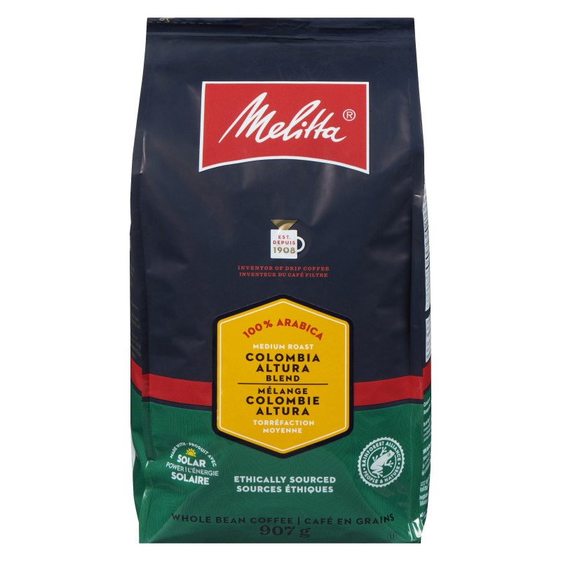 Melitta Whole Beans Rainforest Alliance Colombia - 907g