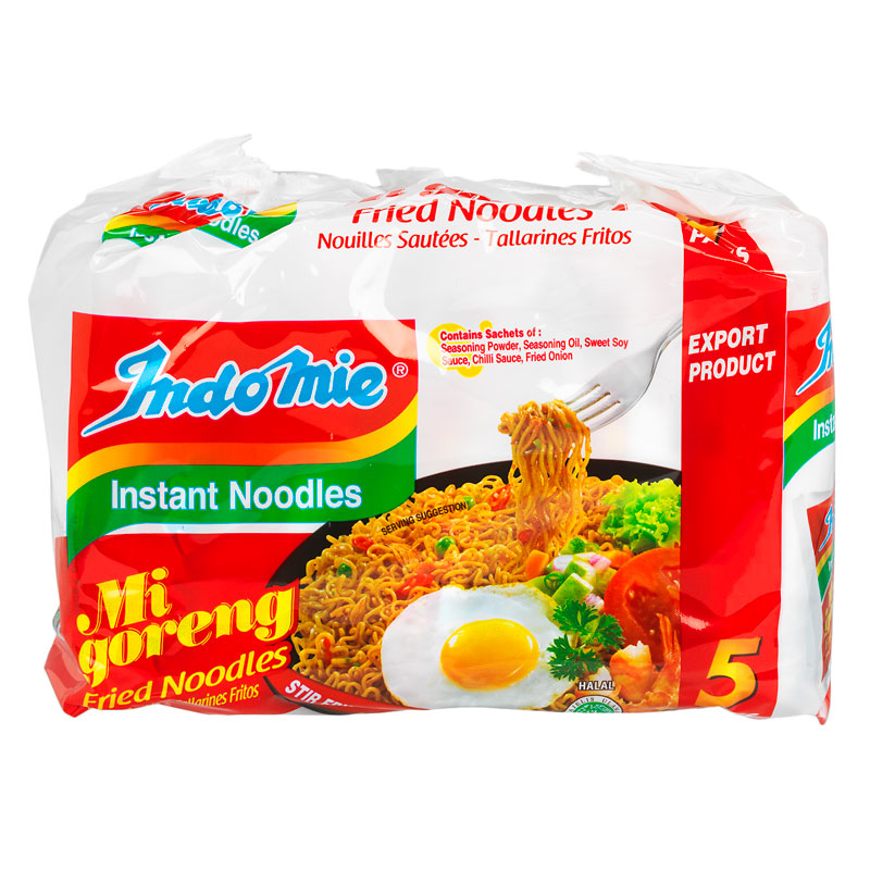 Indo Mie  Instant  Noodles Mi goreng  Fried Noodles 5 x 