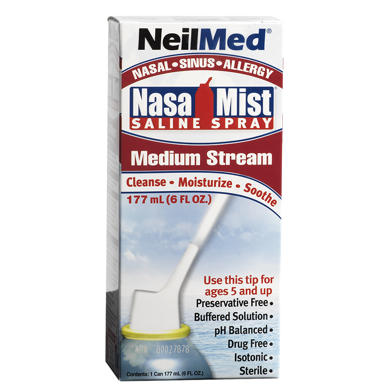 Neilmed NasaMist Saline Spray - Medium Stream - 177ml