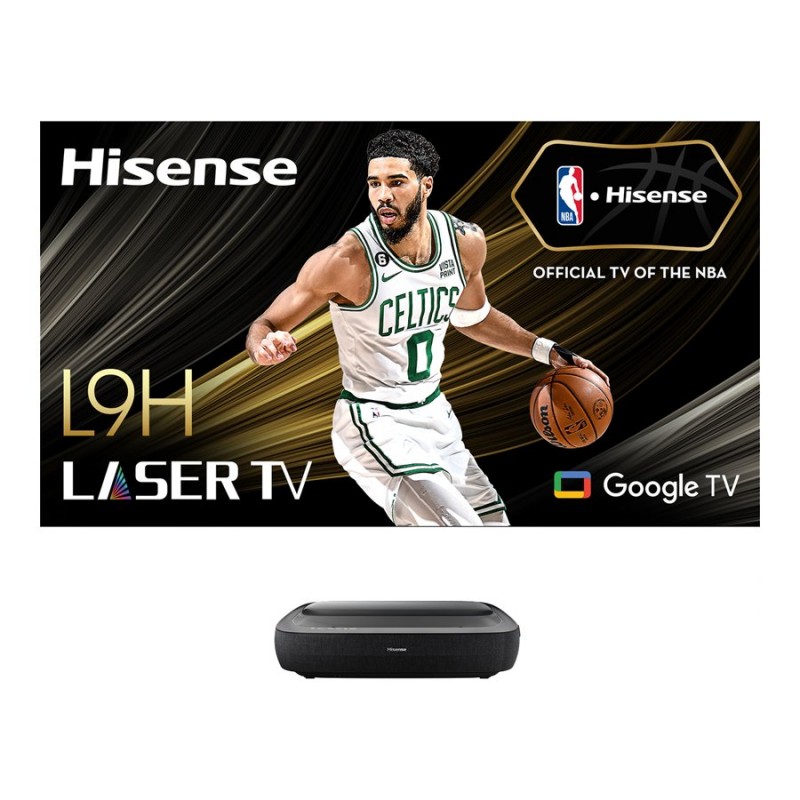 Hisense TriChroma Laser TV DLP Projector with 100 Projection Screen - 100L9H
