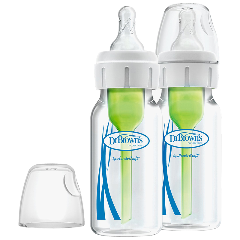 Dr. Brown's Natural Flow Options+ Anti-Colic Baby Bottle - Clear - 120ml/2 pack