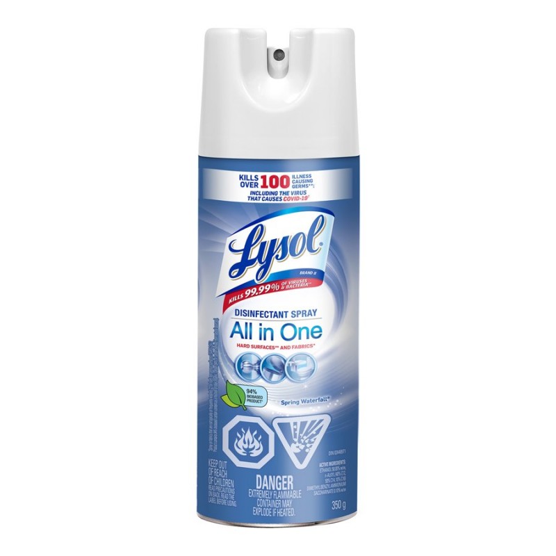 Lysol All In One Disinfectant Spray - Spring Waterfall - 350g