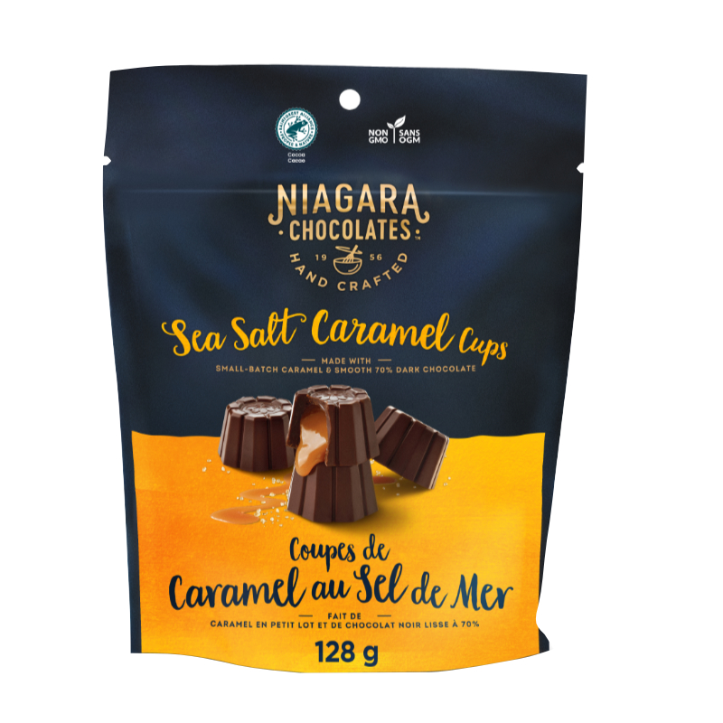 Niagara Chocolate - Sea Salt Caramel Cups - 128g