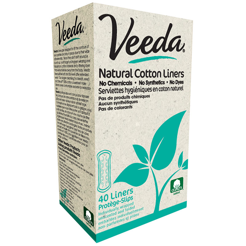 Veeda Natural Cotton Liners - 40s
