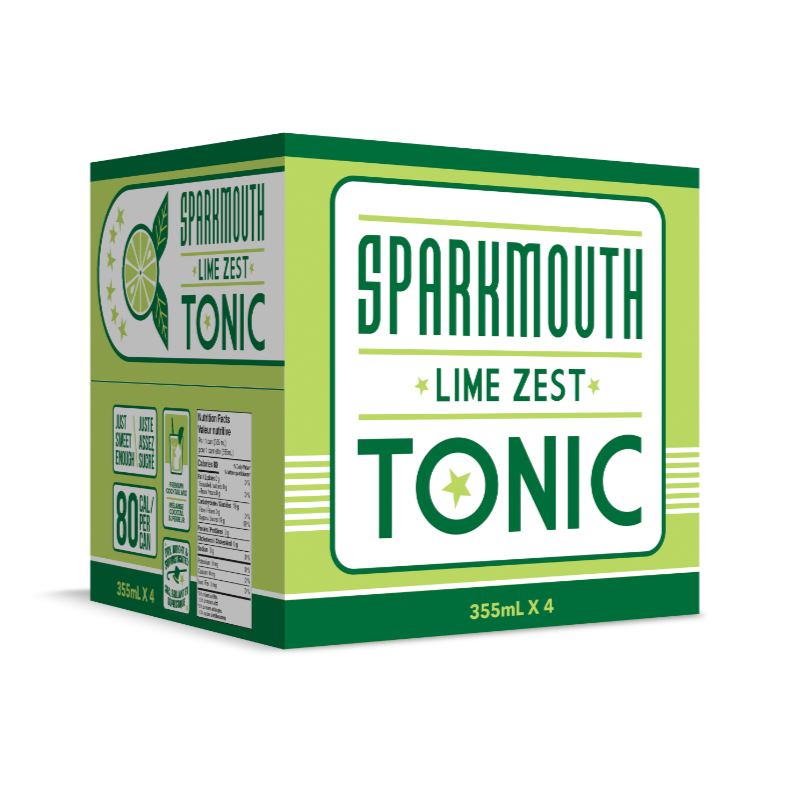 Sparkmouth Tonic - Lime Zest - 4x355ml