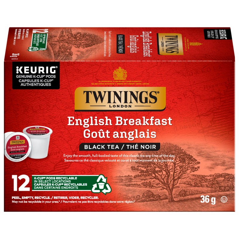K-Cup Twinings English Breakfast - 12pk