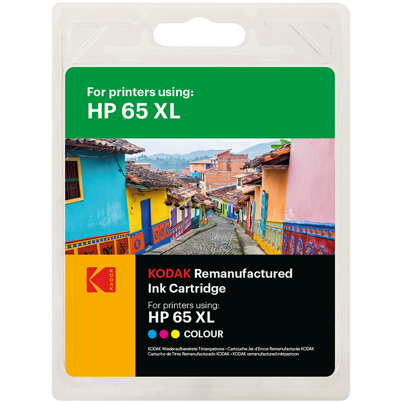 Kodak Remanufactured HP65XL Ink Cartridge - Colour - 185H006531