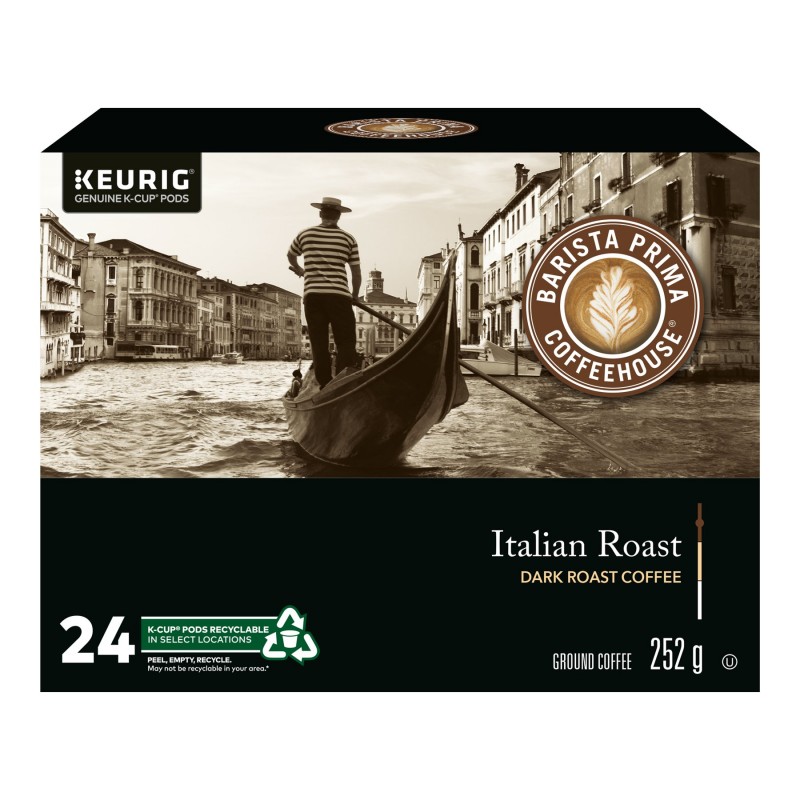 Barista Prima Italian Roast Coffee, 80 K-Cup Pods