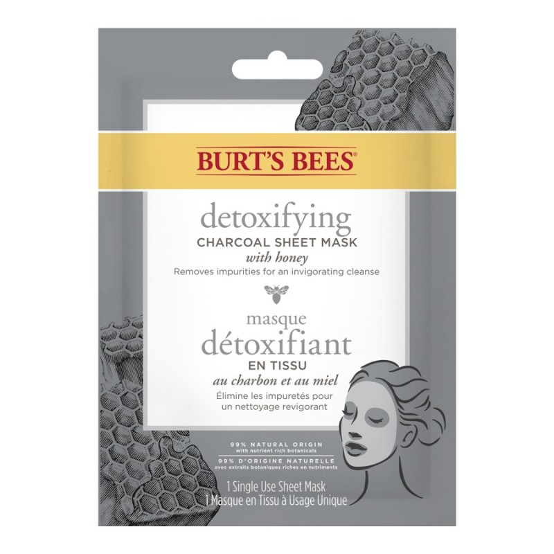 Burt's Bees Detoxifying Charcoal Sheet Mask - 9.35g