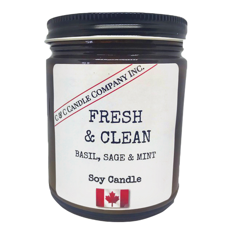 Cozy Candle Soy Candle - Fresh & Clean - 9oz