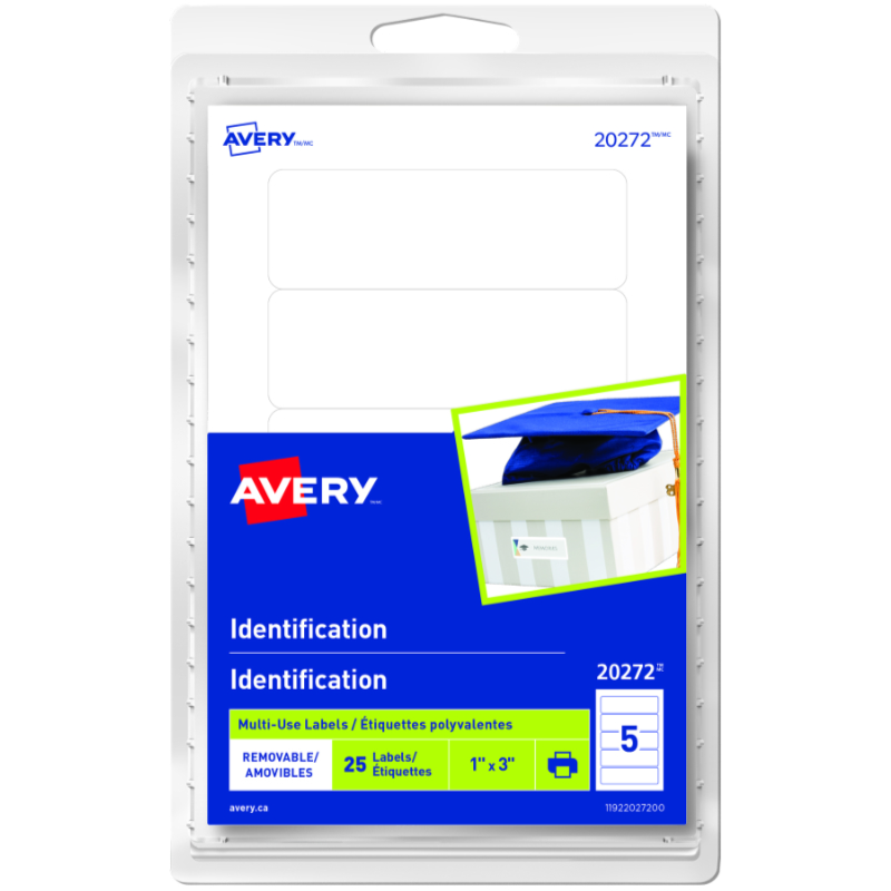 Avery Identification Labels - White - 5 x 5s