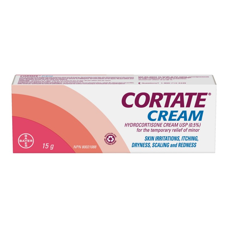 Cortate Hydrocortisone Cream 0.5% - 15g