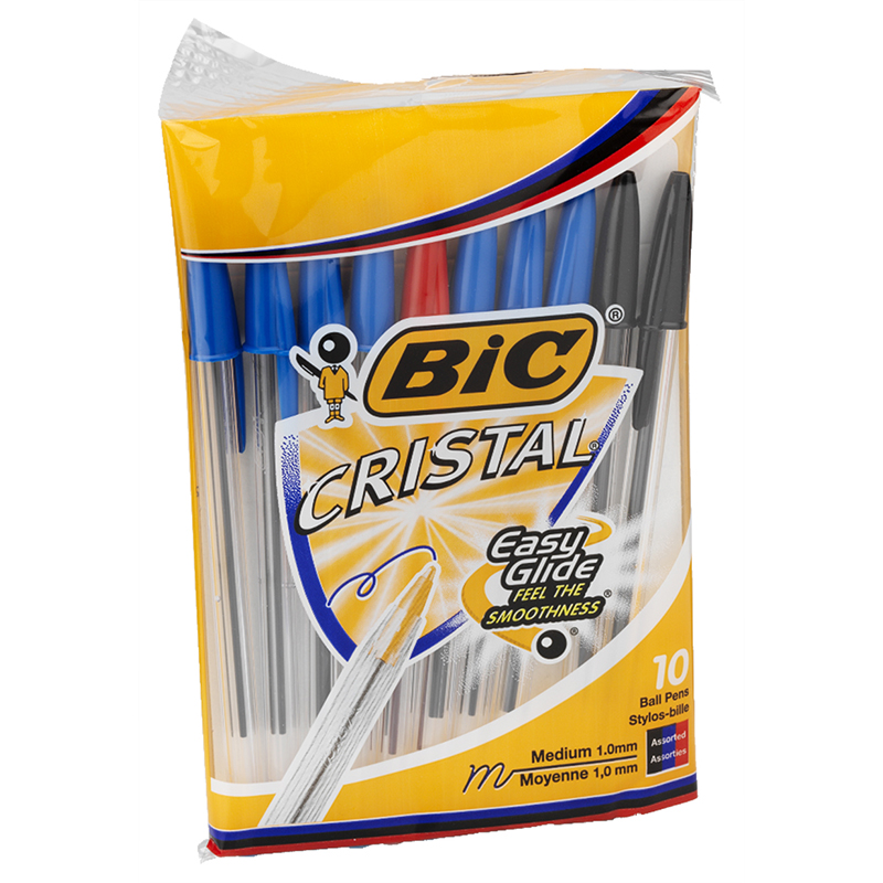 BIC Cristal Medium Point Pen - 10 pack