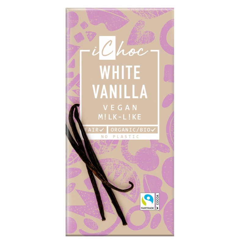 iChoc Chocolate Bar - White Vanilla - 80g