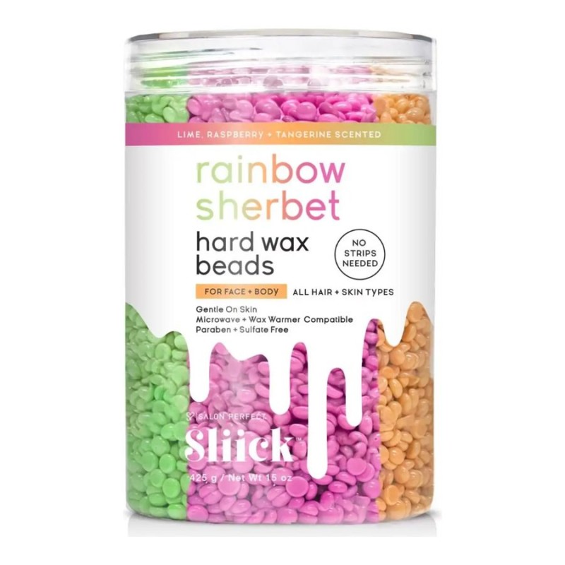 Salon Perfect Sliick Rainbow Sherbet Hard Wax Beads - 425g