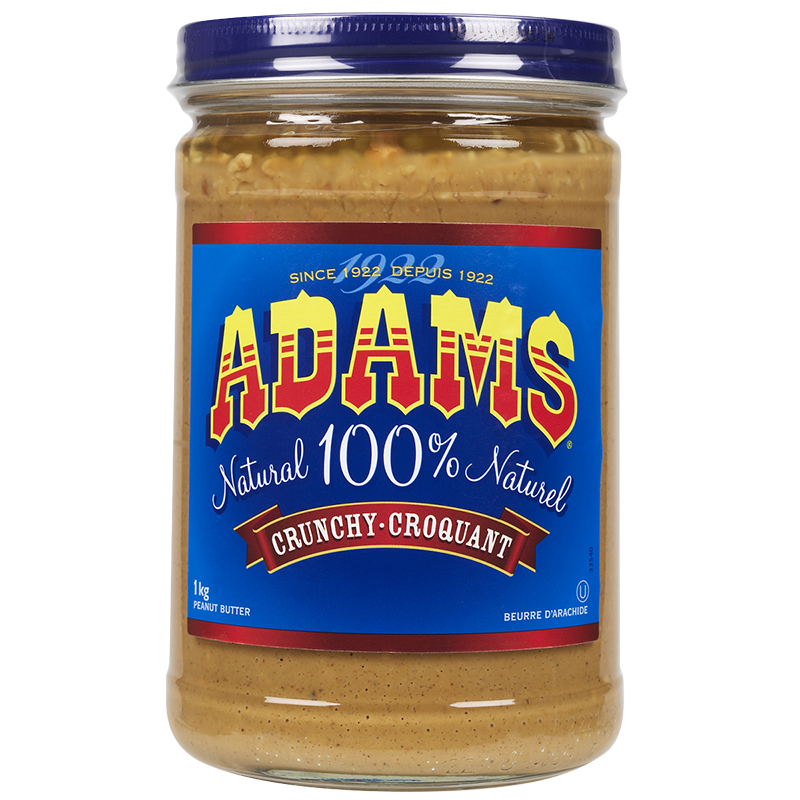 Adams Peanut Butter - Crunchy - 1kg