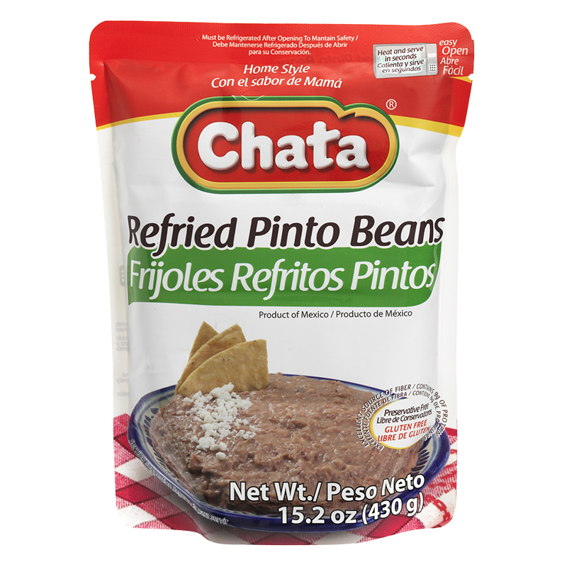 Chata Refried Pinto Beans - 430g