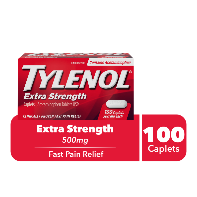 Tylenol* Caplets Extra Strength 500mg 100s London Drugs