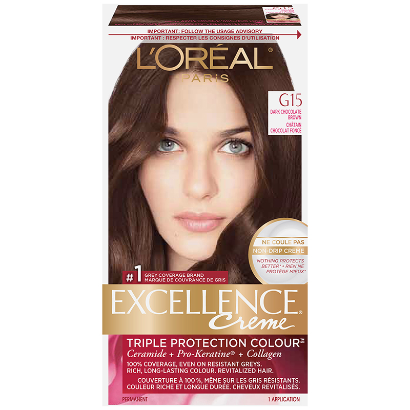 L Oreal Excellence Creme G15 Dark Chocolate Brown